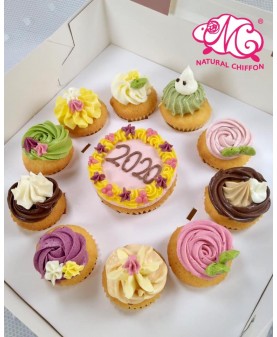Happy 2020 1大10小 Cupcake禮盒